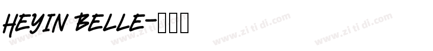 HeYin Belle字体转换